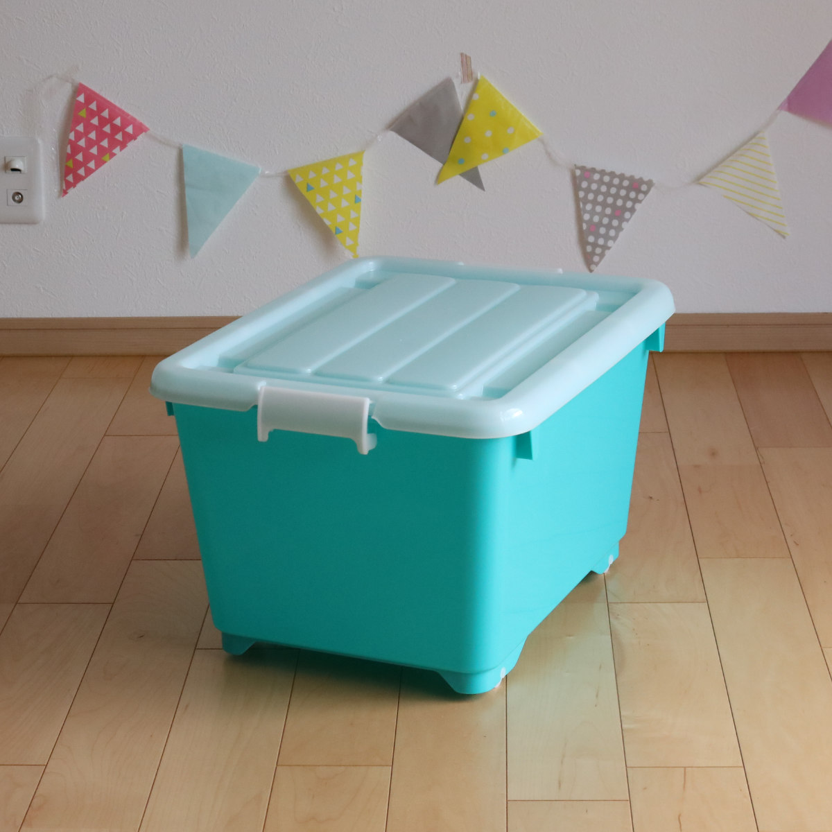 JEJアステージ 収納ボックス ふた付き 同色2個セット 約 幅39×奥行50