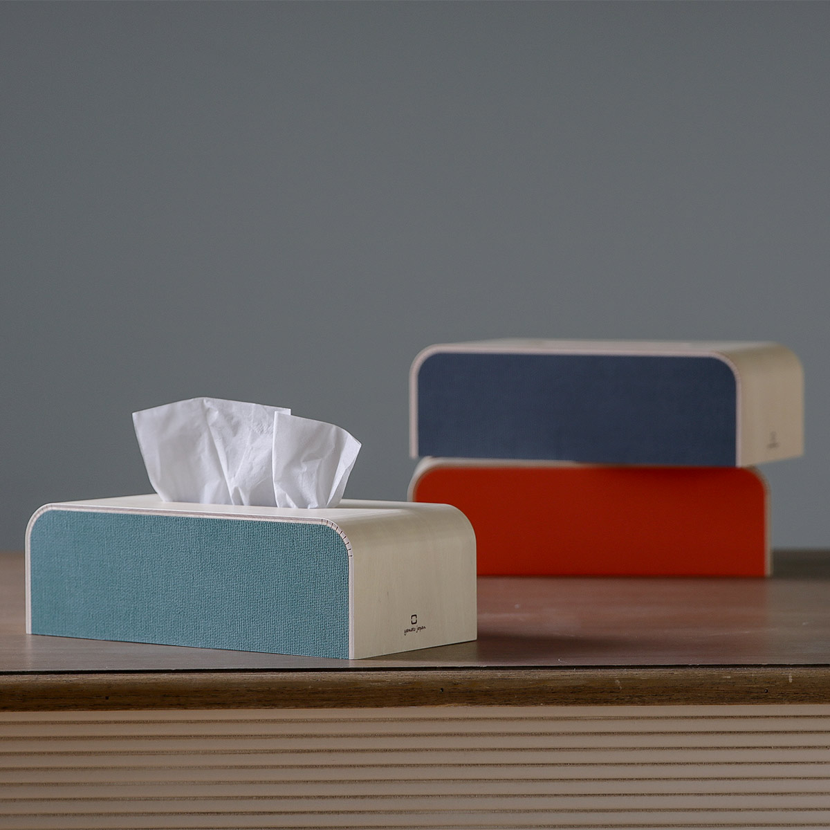 ヤマト工芸 ティッシュケース 木製 yamato COLOR BOX （ ティッシュ