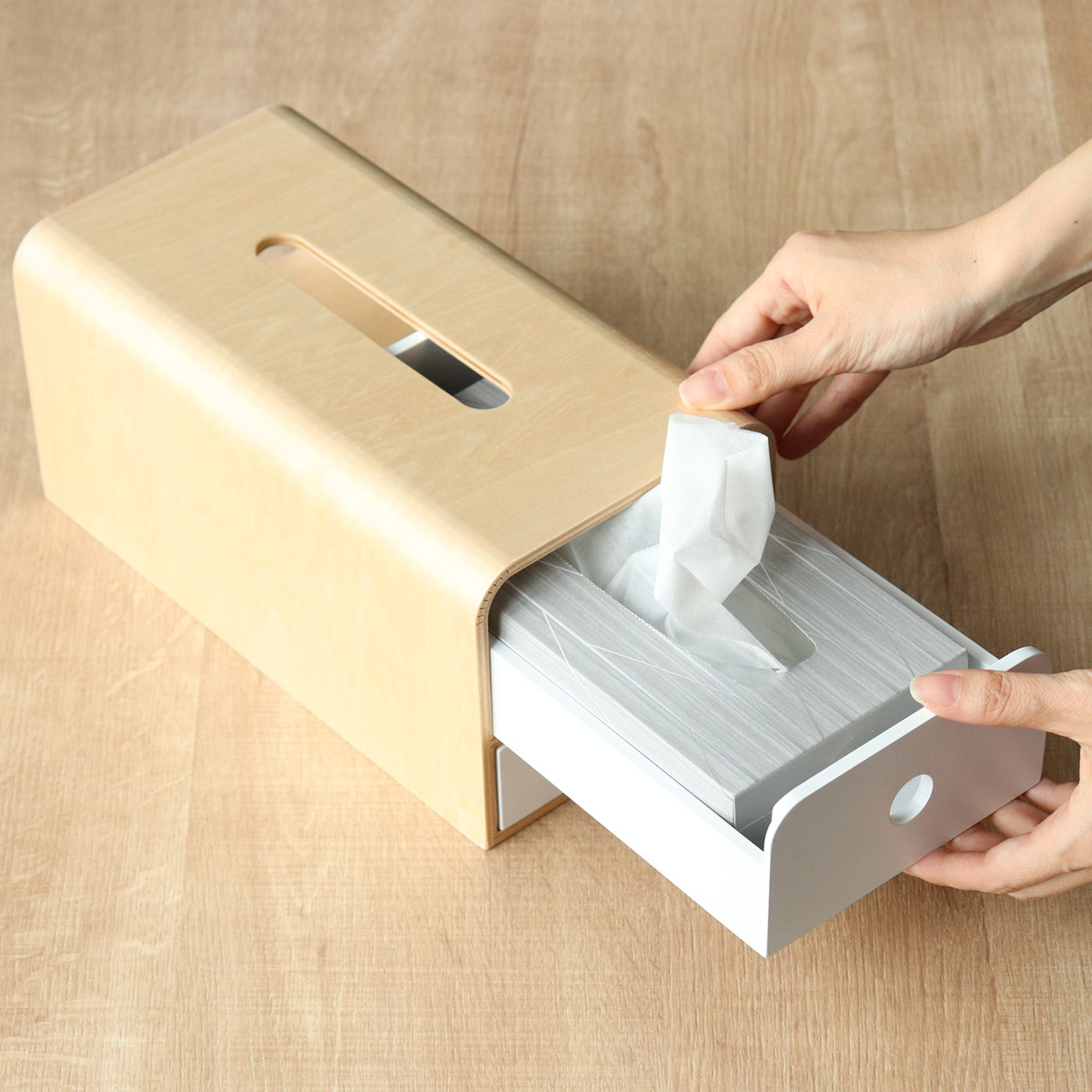 ヤマト工芸 ティッシュケース 木製 yamato STOCK tissue マスク・小物
