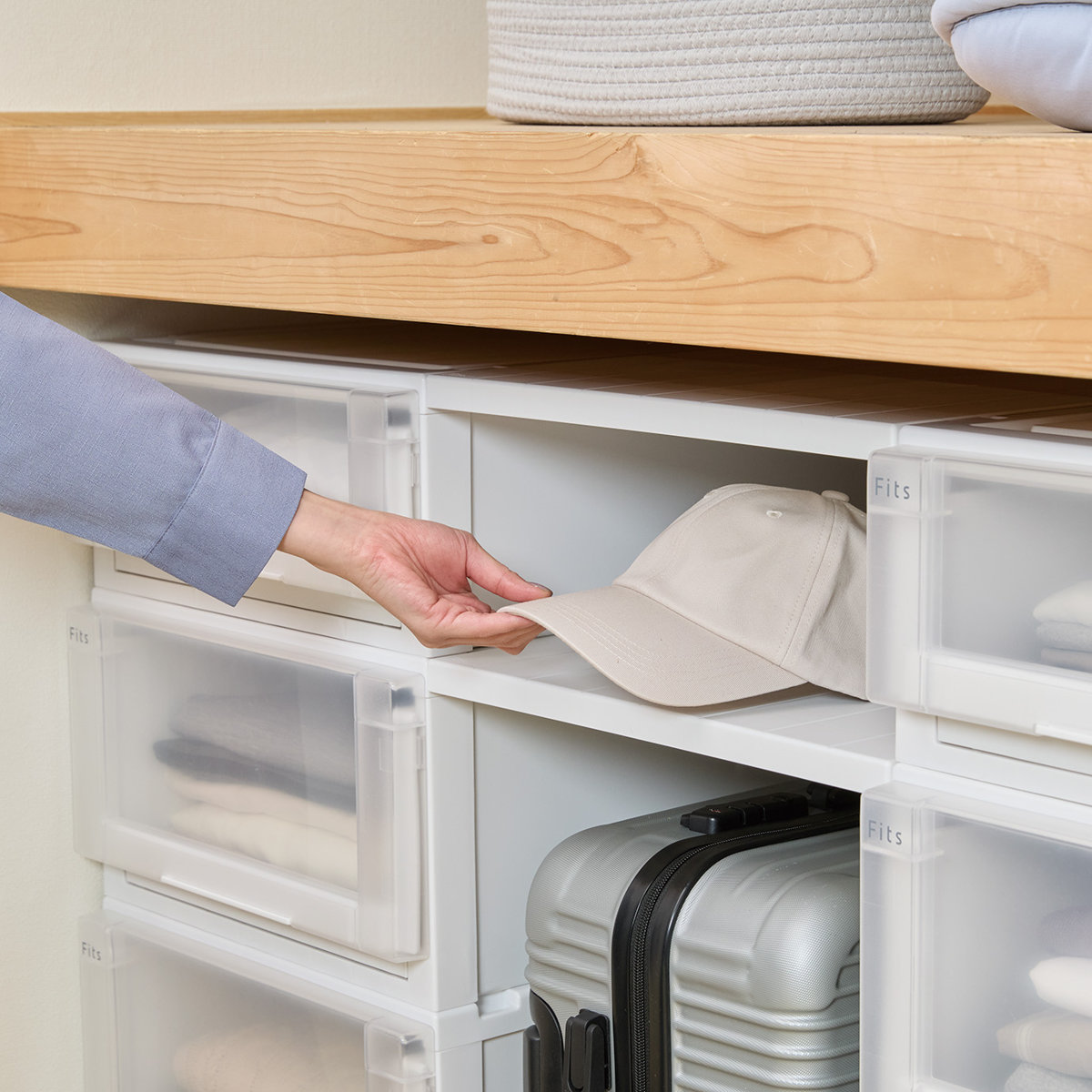 Fits 収納ケース 幅39×奥行74×高さ23cm フィッツケース アドバンス 74