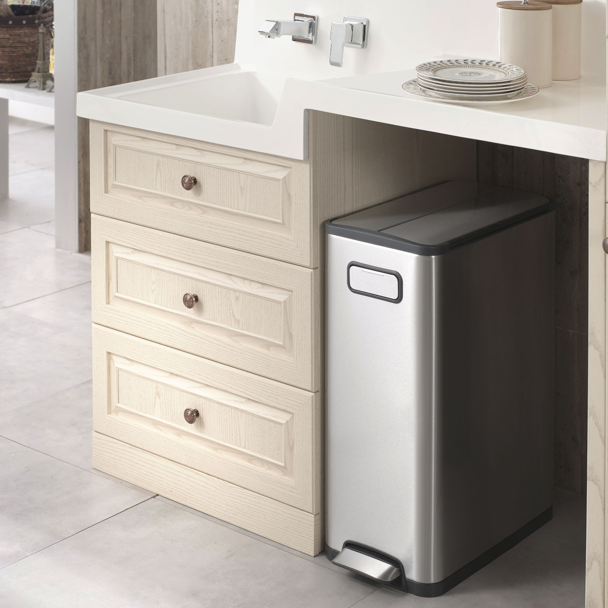 EKO（イーケーオー） ゴミ箱 45L エコフライ ステップビン ペダル