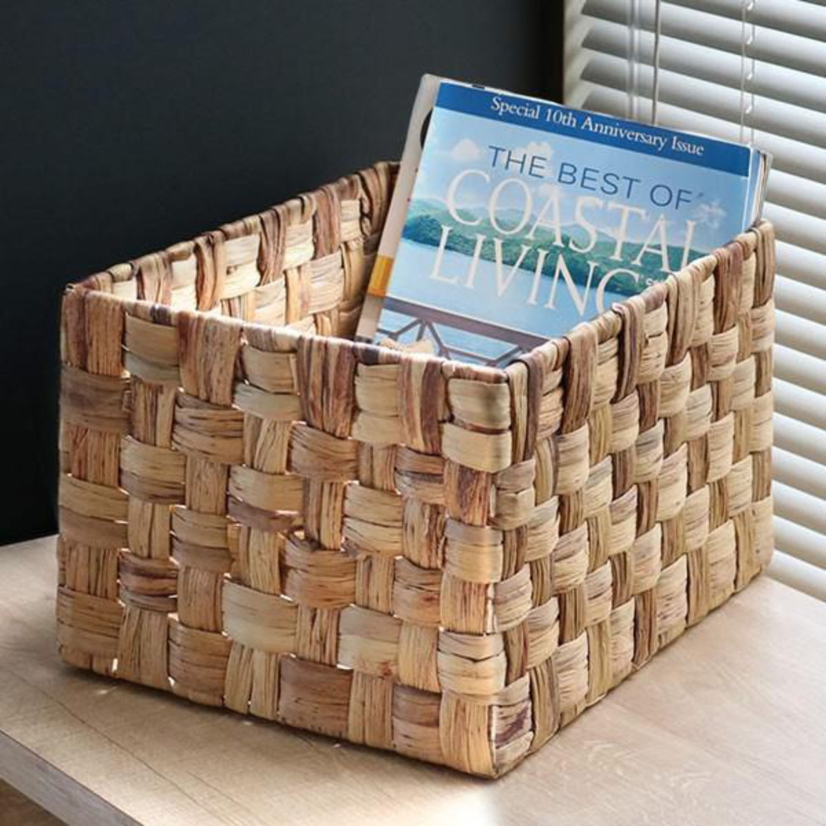 ちどり産業 収納ボックス バスケット 約 幅36×奥行26×高21cm かご