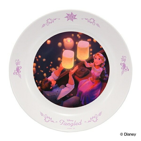 プレート 22cm 塔の上のラプンツェル 皿 食器 プラスチック 日本製