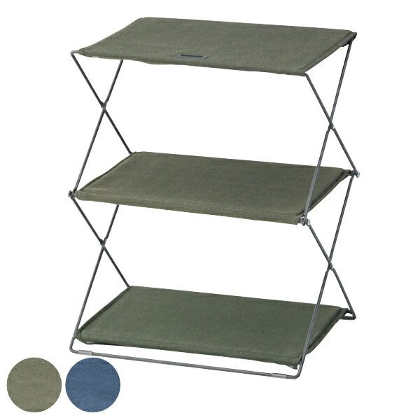 東谷 アウトドア 棚 2段 シェルフ 折りたたみ フォールディング 2D