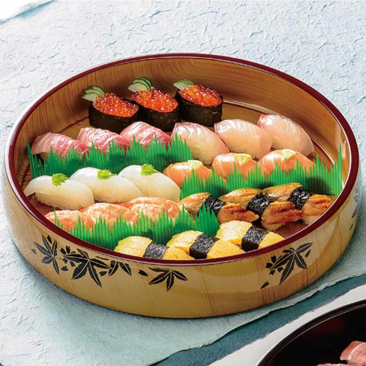 福井クラフト 寿司桶 太鼓 尺5桶 香林紅葉 食器 組桶 業務用食器