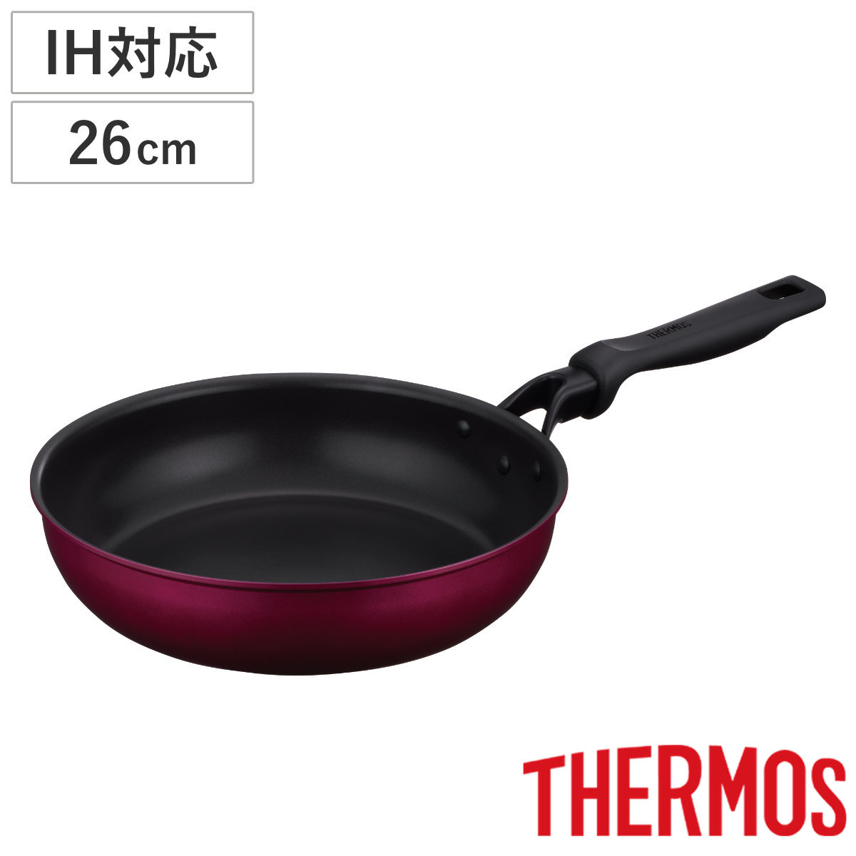 THERMOS（サーモス） フライパン 20cm IH対応 深型 PFOAフリー デュラ