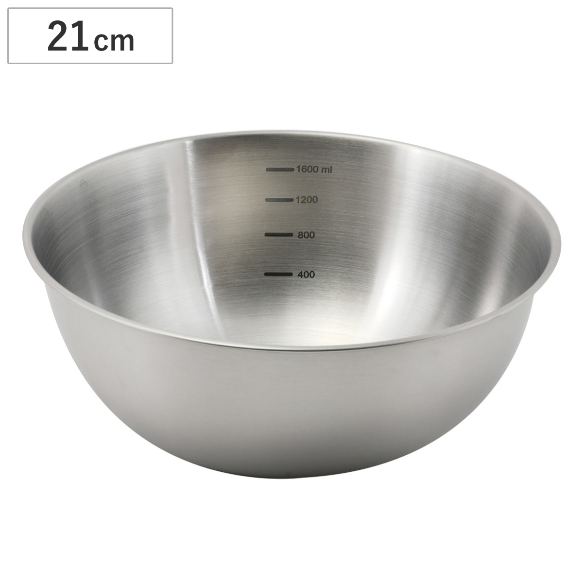 パール金属 ボウル 24cm メモリ付き ステンレス製 ベーシスライン