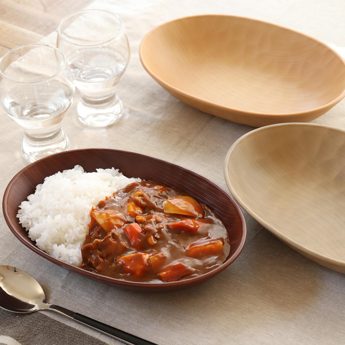 宮本産業 オーバルプレート 24cm WOODY CRAFT （ 食洗機対応 電子