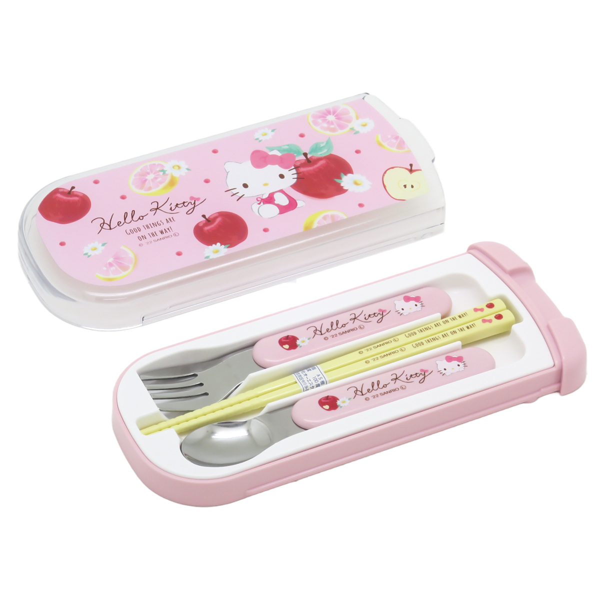 OSK（オーエスケー） トリオセット 引きフタトリオ 箸 スプーン