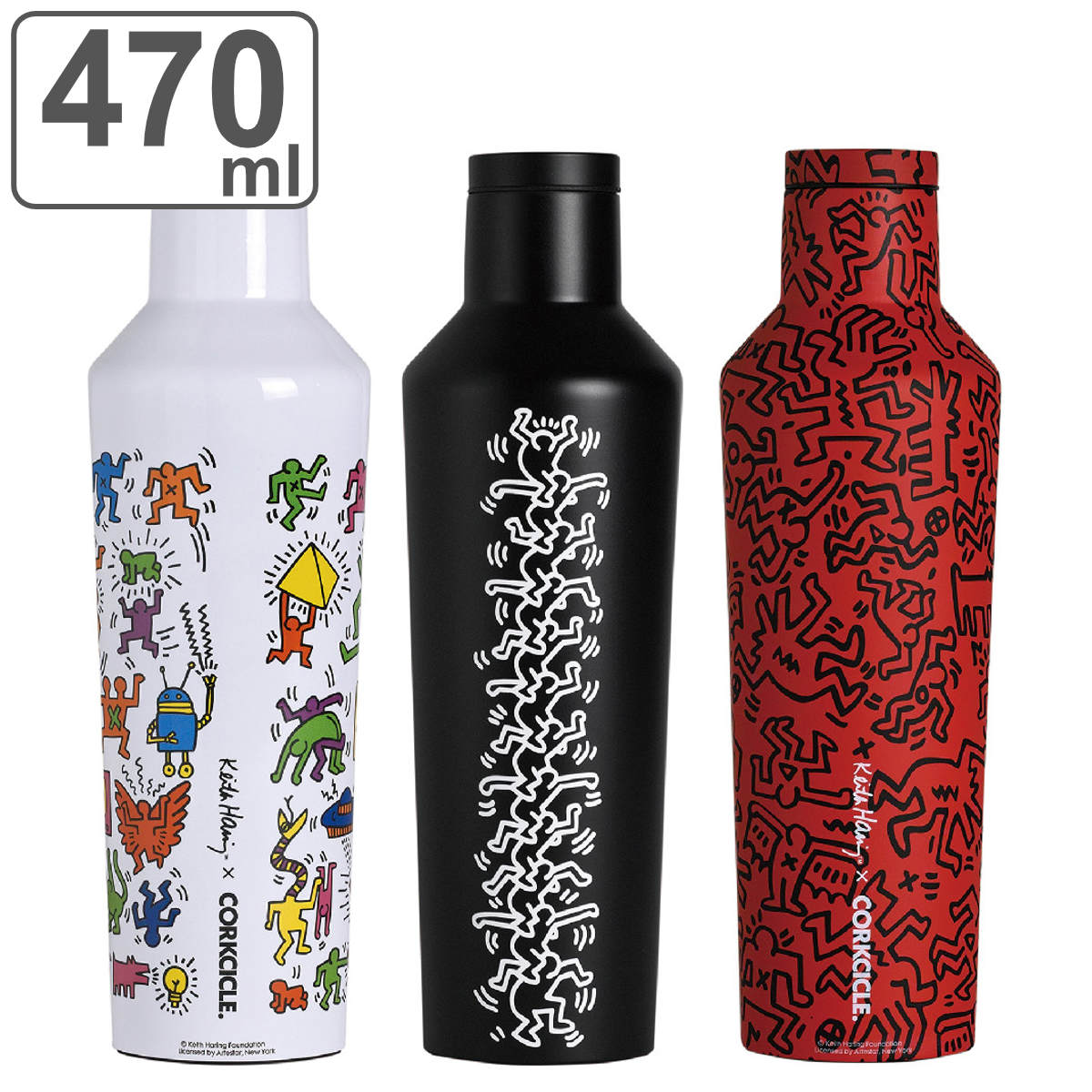 CORKCICLE（コークシクル） 水筒 470ml 保温 保冷 キースヘリング