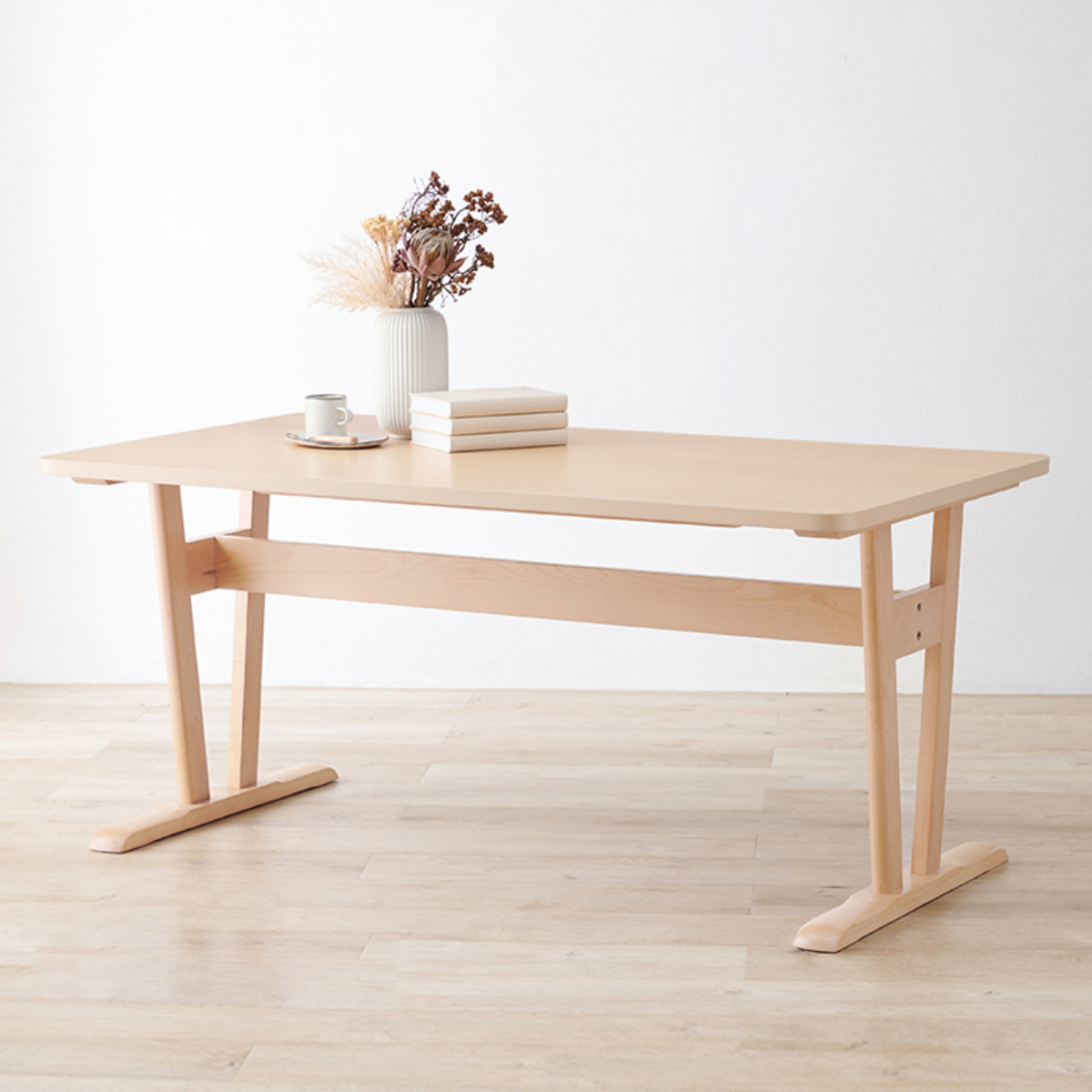 HAGiHARA（萩原） ダイニングテーブル 幅145cm 4人掛け 木目 （ 木製