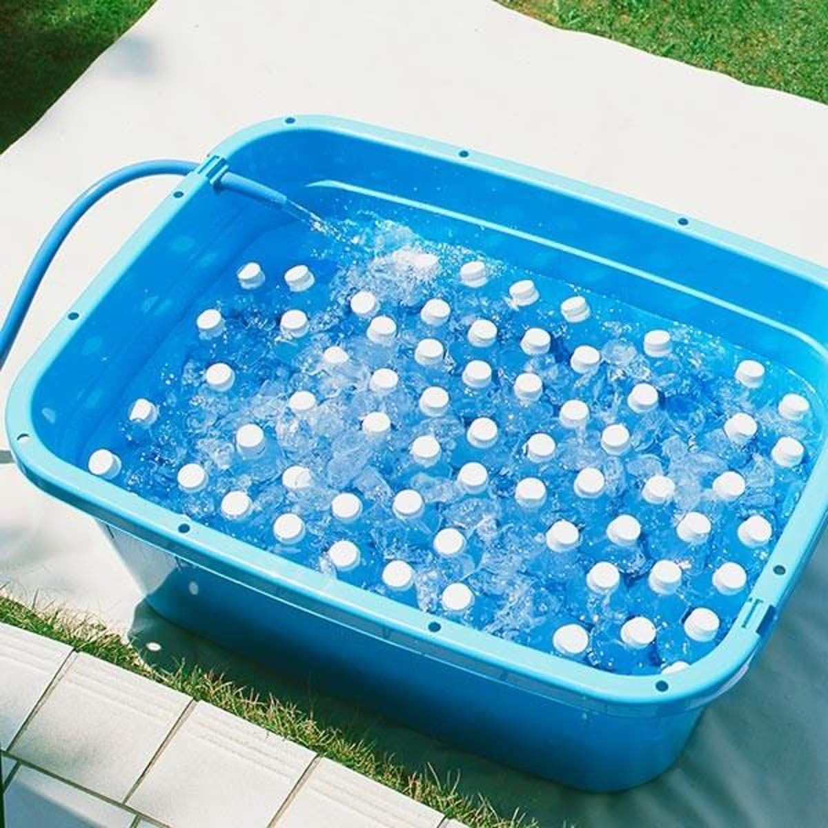 新輝合成 タライ 80L ジャンボタライ 角型 水抜栓付 たらい （ 大きい