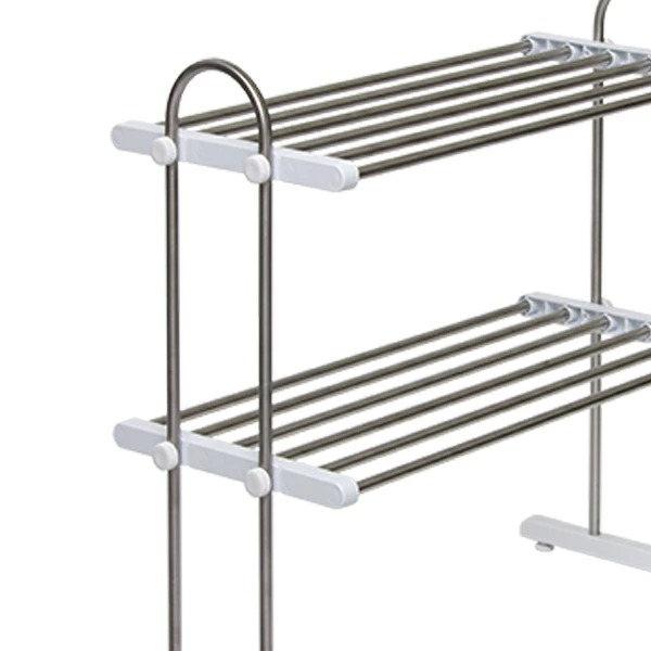 水切りラック 2段 幅60cm ステンレス アクセサリーセット 組立式