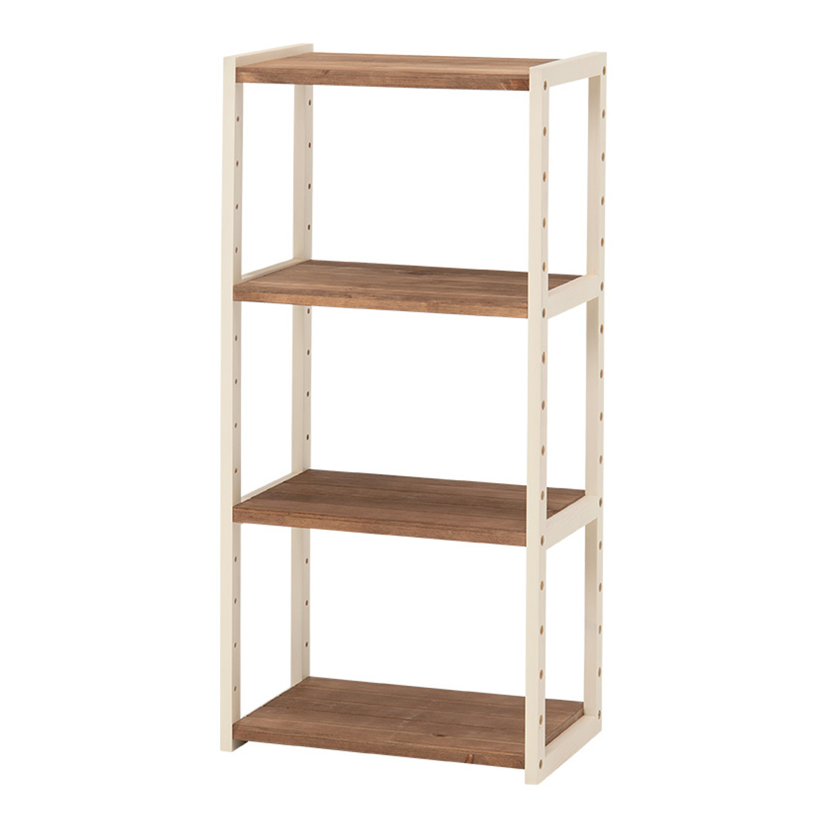 HAGiHARA（萩原） オープンラック 4段 木製 ディスプレイラック ウッド