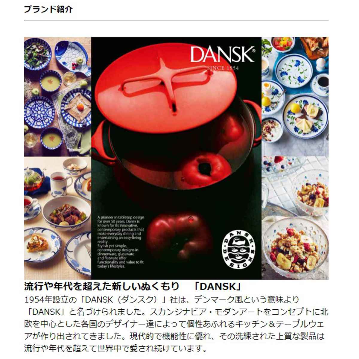DANSK（ダンスク） ディナープレート 26.5cm ビストロ 洋食器 （ 北欧