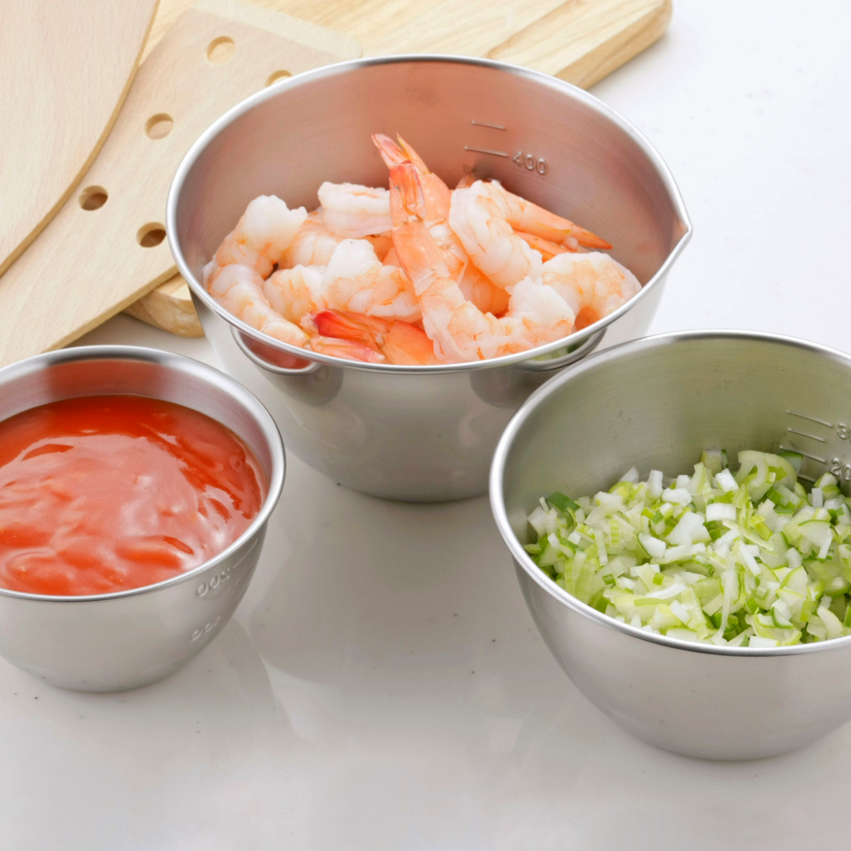 下村企販 ボウル 3点セット メモリ付き 注ぎ口付き ステンレス製 日本