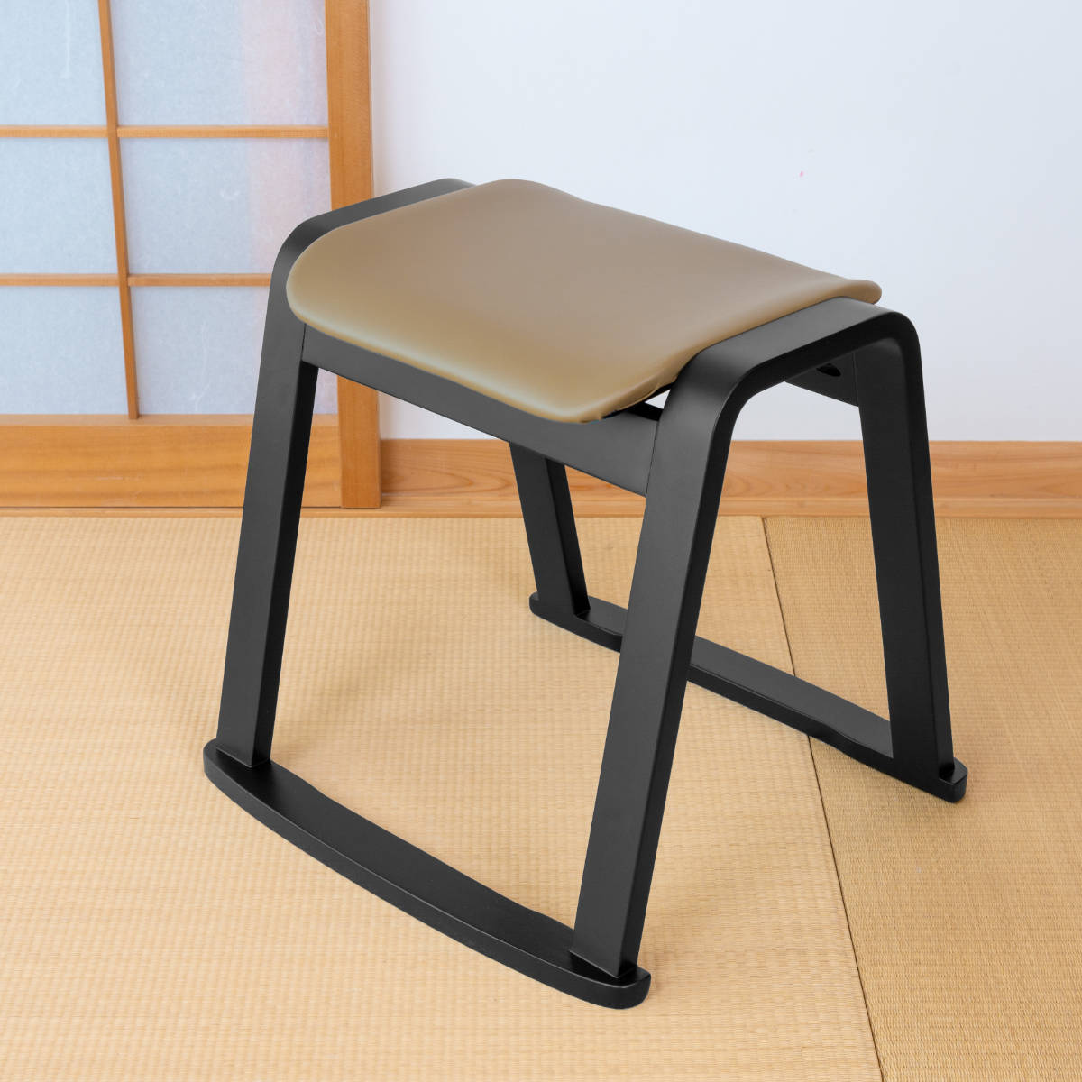 東谷 スツール 同色4脚セット 高さ43cm スタッキング お座敷チェア