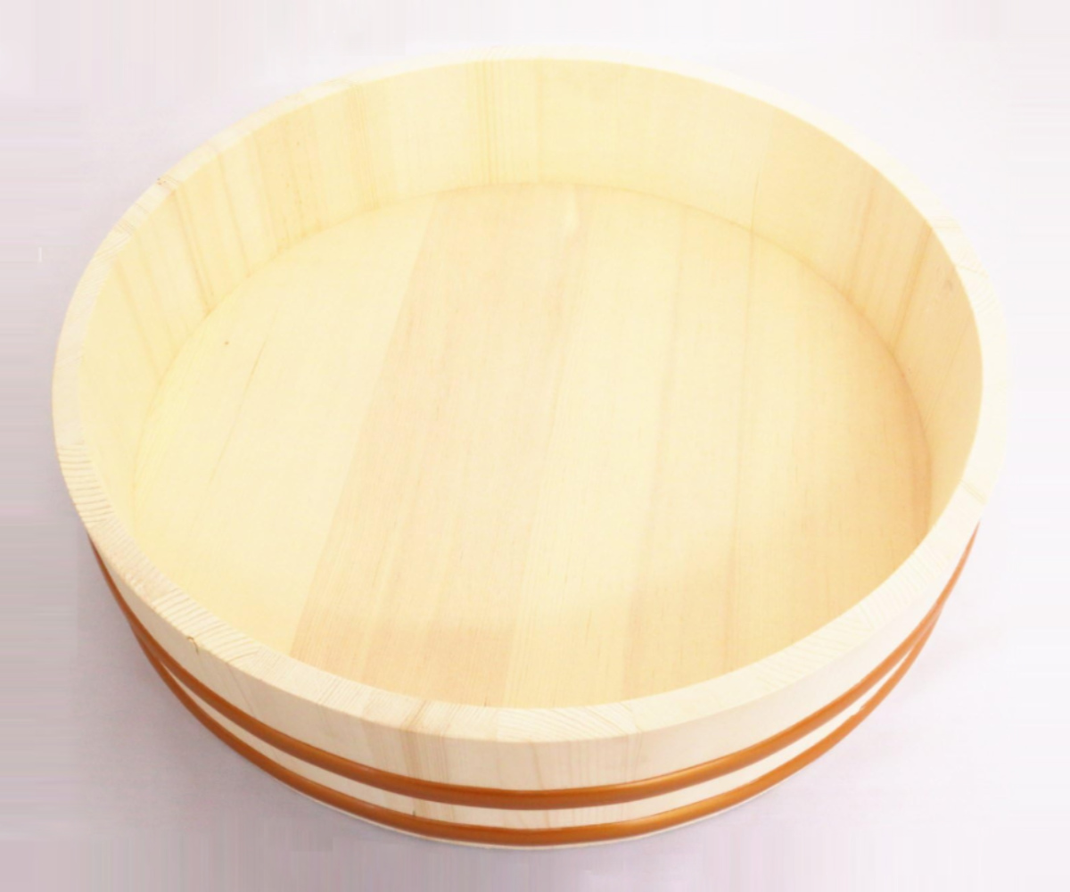 市原木工所 寿司桶 すし桶 36cm 5合用 木製 （ 木製飯台 おひつ 飯切