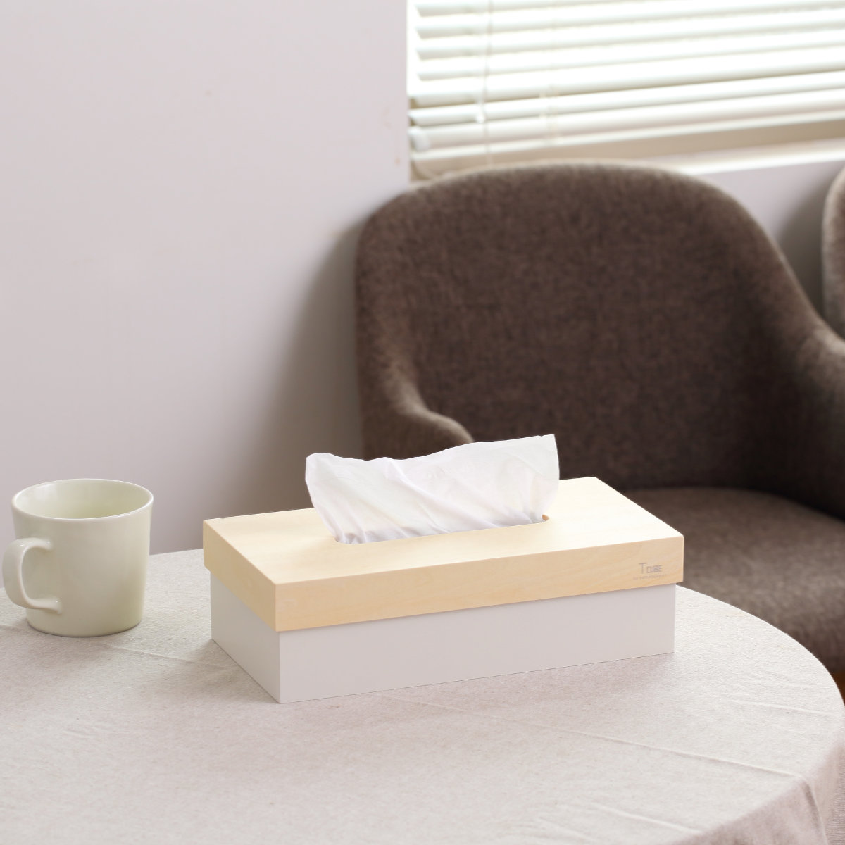 ヤマト工芸 ティッシュケース 木製 T CUBE 北欧 （ ティッシュ ケース