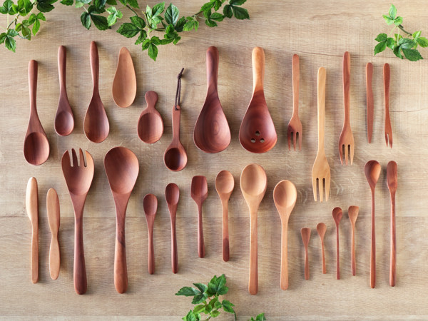 スープスプーン WOODN 16cm スプーン 天然木 木製 （ れんげ レンゲ