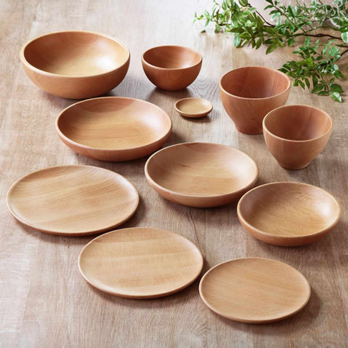 プレート 24cm L プレートディッシュ 木製 皿 食器 洋食器 天然木