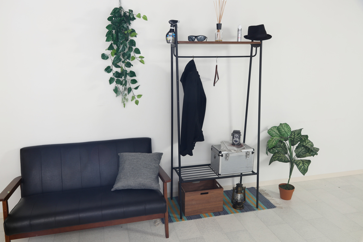 不二貿易（Fuji Boeki） ハンガーラック 幅80cm スチール製