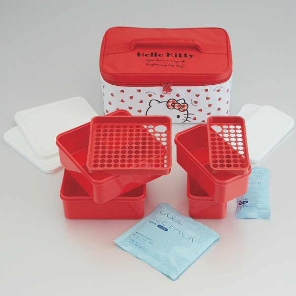 スケーター 弁当箱 運動会 行楽ランチセット ハローキティ Red Heart