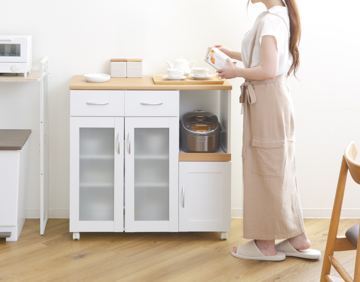 不二貿易（Fuji Boeki） キッチンカウンター 幅90cm フレンチ