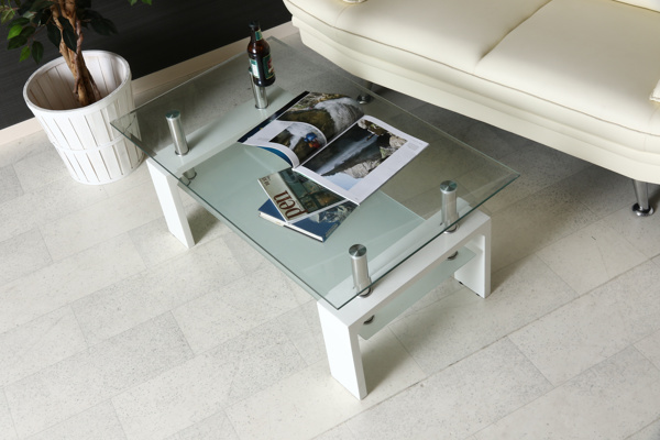 不二貿易（Fuji Boeki） センターテーブル 幅100cm ガラス テーブル