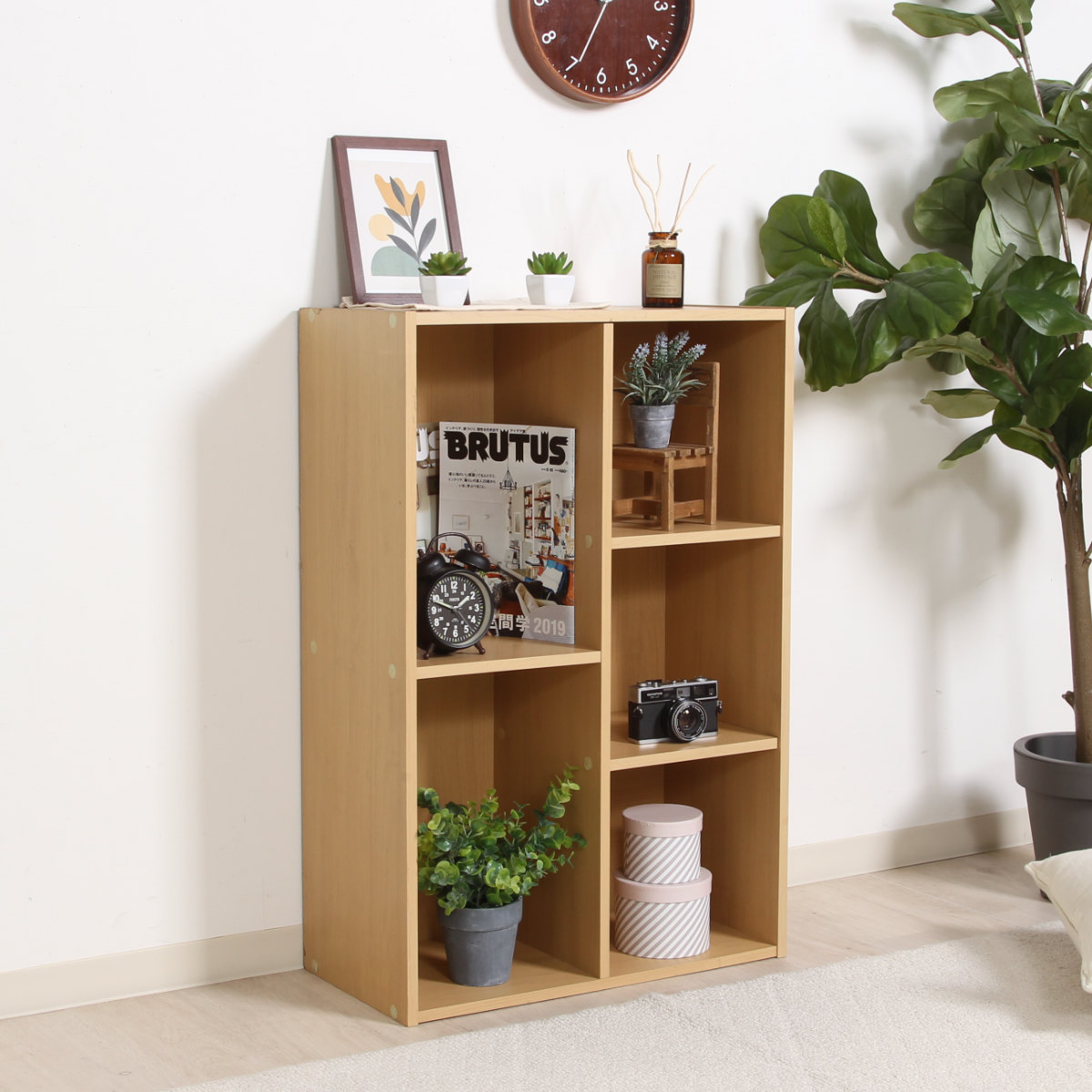 不二貿易（Fuji Boeki） カラーボックス 幅59cm 本棚 CDラック