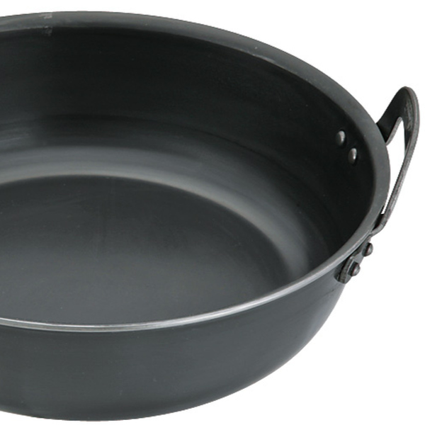 揚げ鍋 45cm ガス火専用 鉄製 天ぷら鍋 業務用 中尾アルミ 日本製