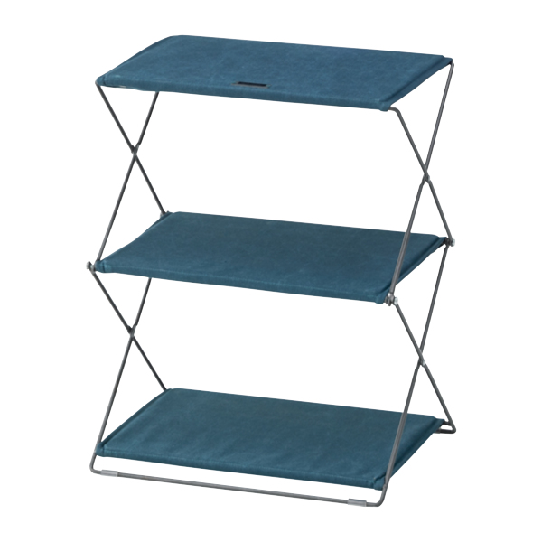 東谷 アウトドア 棚 2段 シェルフ 折りたたみ フォールディング 2D
