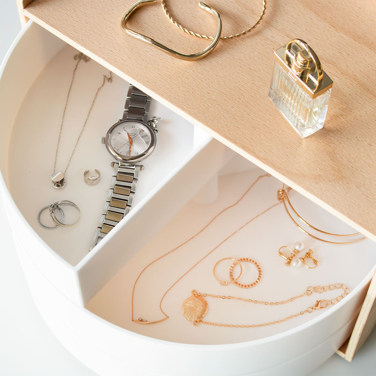 Umbra（アンブラ） 小物収納 ムーナ 回転式 アクセサリーケース 収納