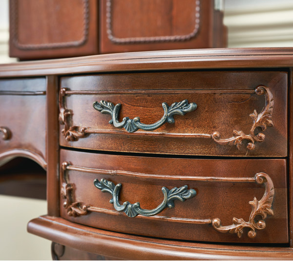 HAGiHARA（萩原） ドレッサー 幅115cm 猫脚 姫系 三面鏡 アンティーク