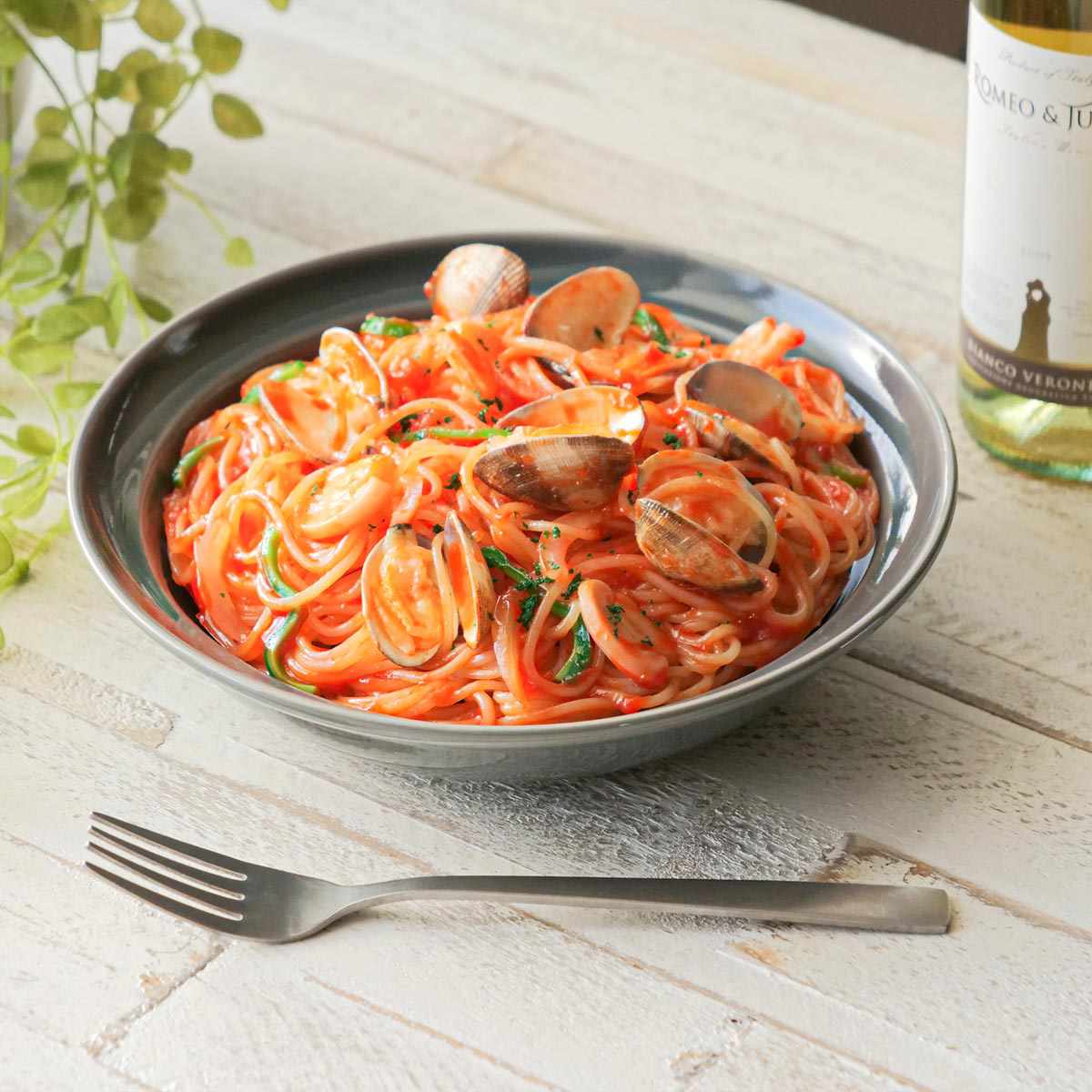 カレー＆パスタ皿 21cm HINATA 陶器 （ 食洗機対応 電子レンジ対応