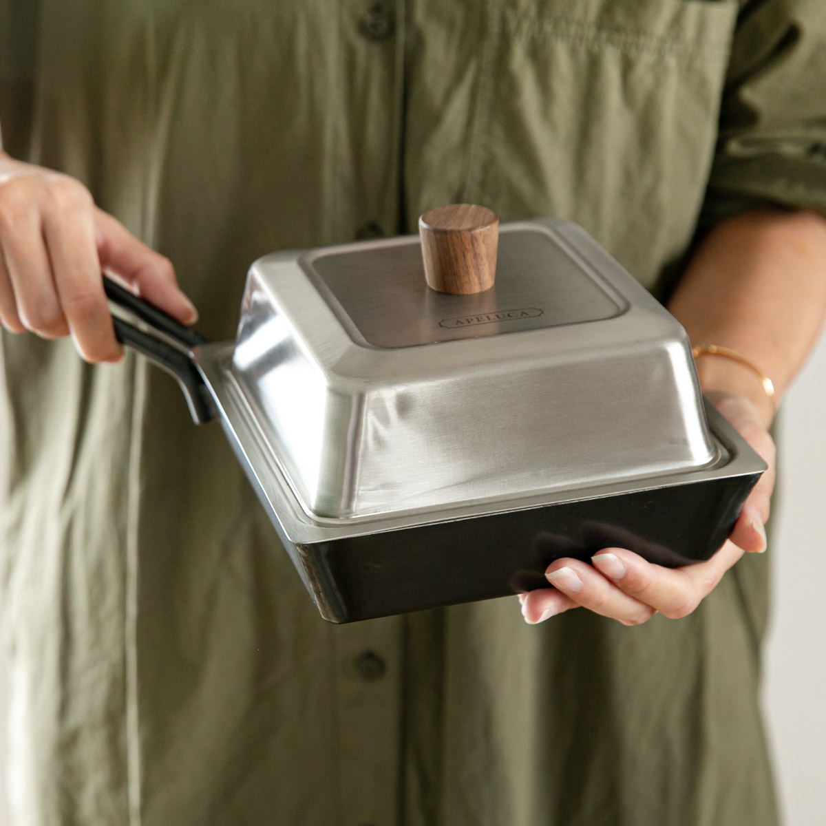 オークス（AUX） フライパン APELUCA コンパクトディープパン フタ付き