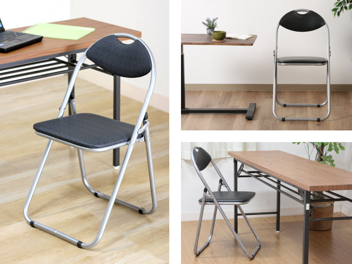 不二貿易（Fuji Boeki） パイプ椅子 6脚セット 座面高45cm パイプ