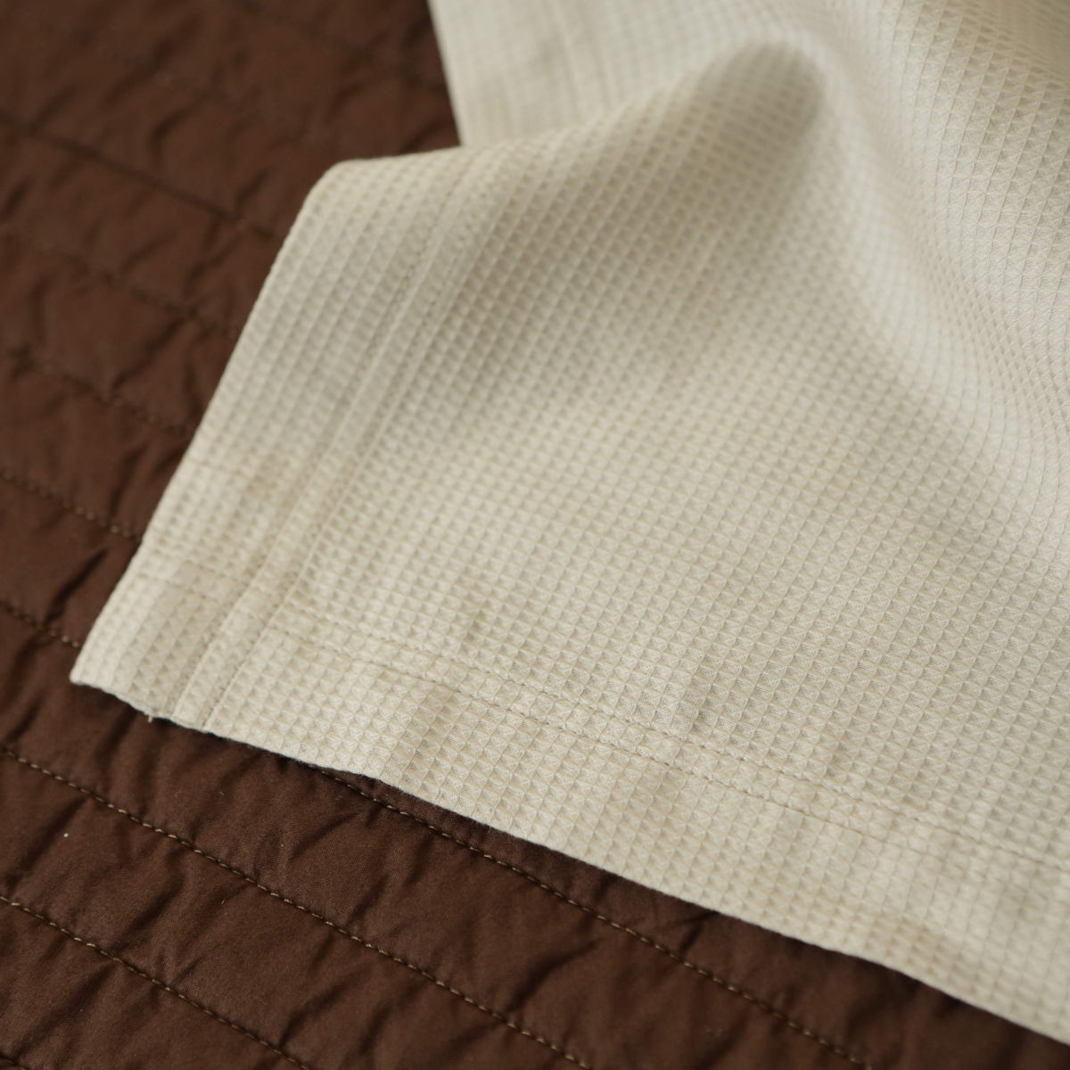 マルチカバー Fab the Home 210×270cm L ハニカム ワッフル 綿100