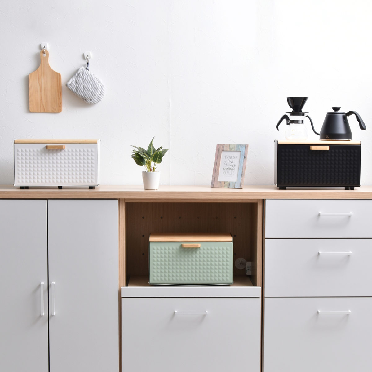 B.Bファニシング 特典付き ブレッドケース 両開き （ 木製 おしゃれ