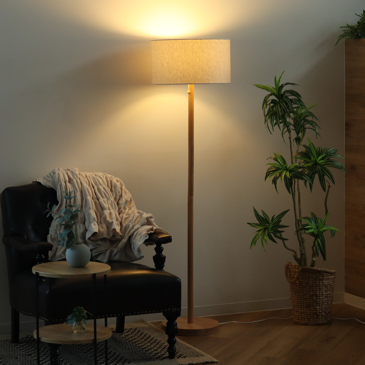 フロアライト LED対応 スタンダートフロアースタンド ナチュラル 北欧