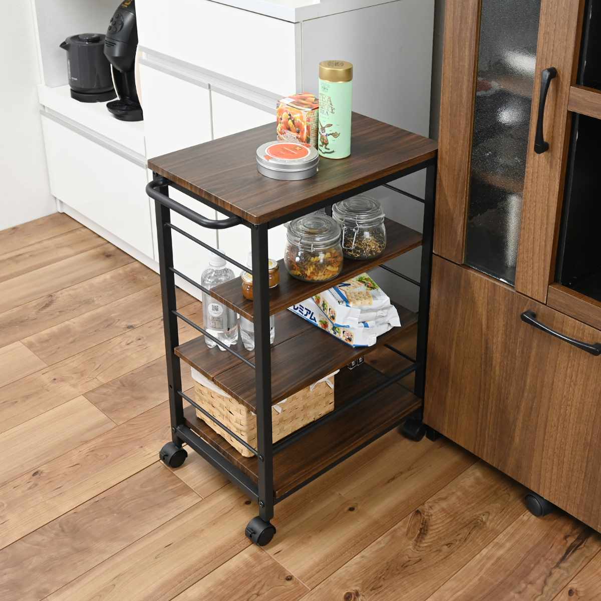 フクダクラフト キッチンワゴン スチールフレーム 幅53cm （ キッチン