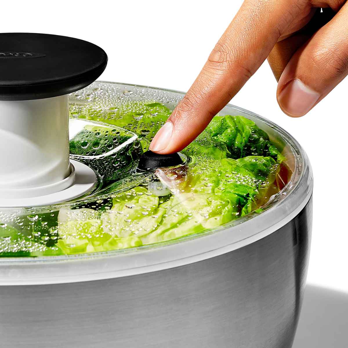 OXO（オクソー） ステンレスサラダスピナー 食洗機対応 野菜水切り器