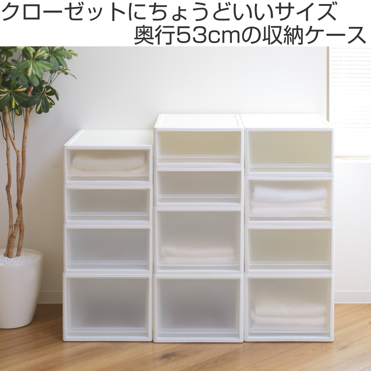 JEJアステージ 収納ケース ストラ 53-L 幅39×奥行53×高さ30cm