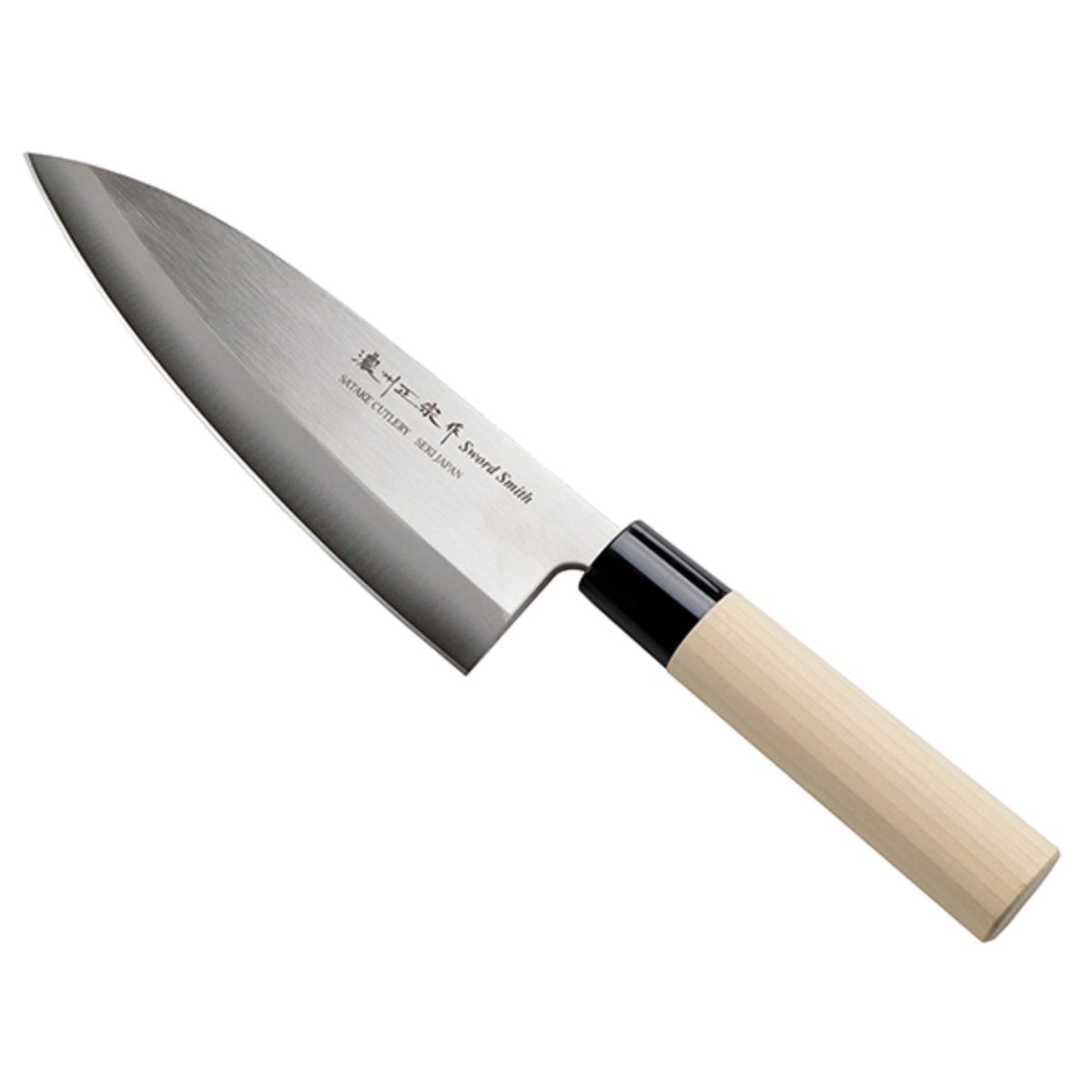 出刃包丁 18cm 濃州正宗 日本製 ステンレス 白木柄 （ 出刃 包丁 魚