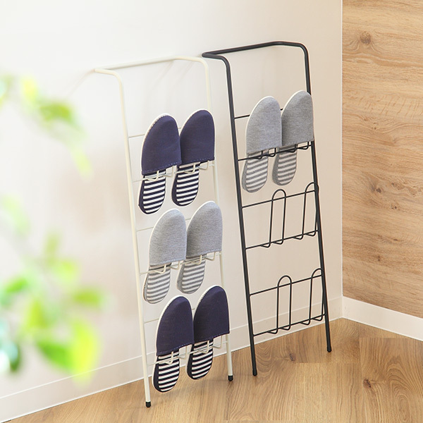 スリッパラック 壁掛け アイアン ラダーラック （ スリッパ 収納