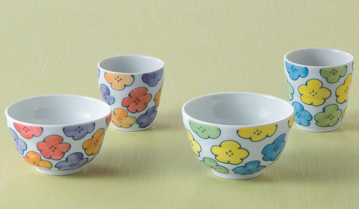 藍花 飯碗 花柄 磁器 波佐見焼 （ 食洗機対応 電子レンジ対応 茶碗 お