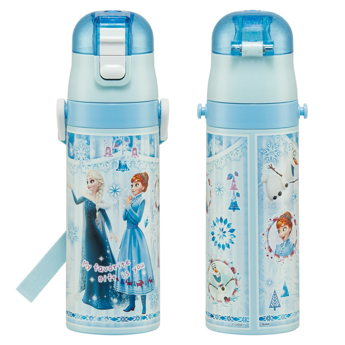スケーター 水筒 470ml 超軽量ダイレクトボトル アナと雪の女王24