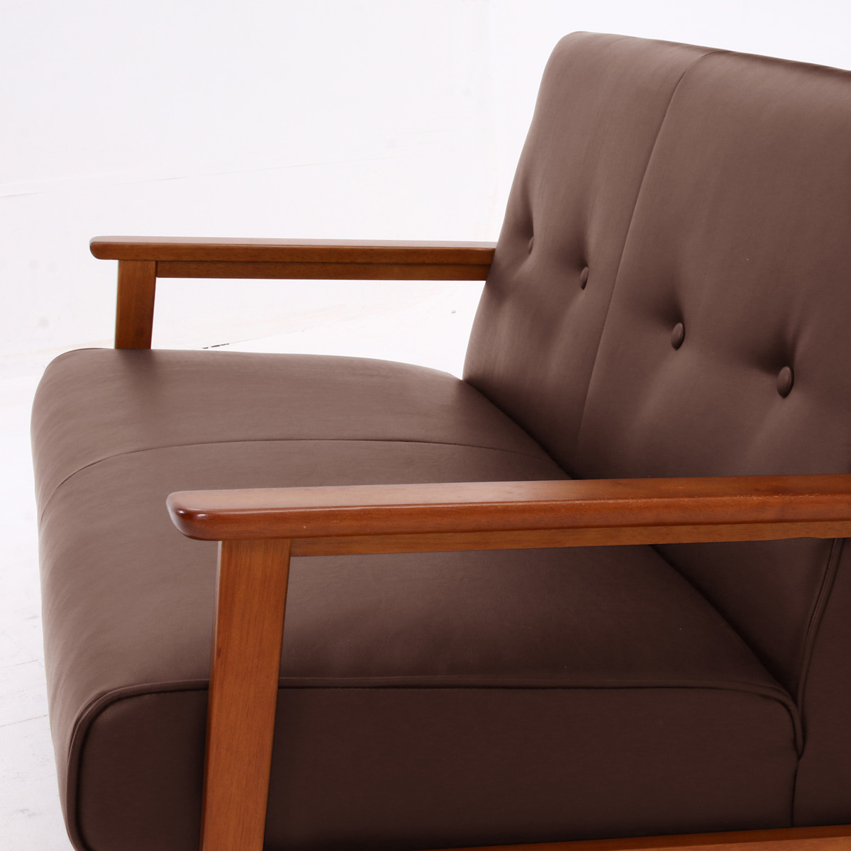 不二貿易（Fuji Boeki） ソファ 2人掛け 幅128cm バイキャストPUソファ