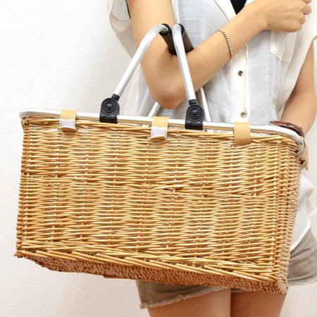 ちどり産業 バスケット かご ピクニックバスケット ショッピングバッグ