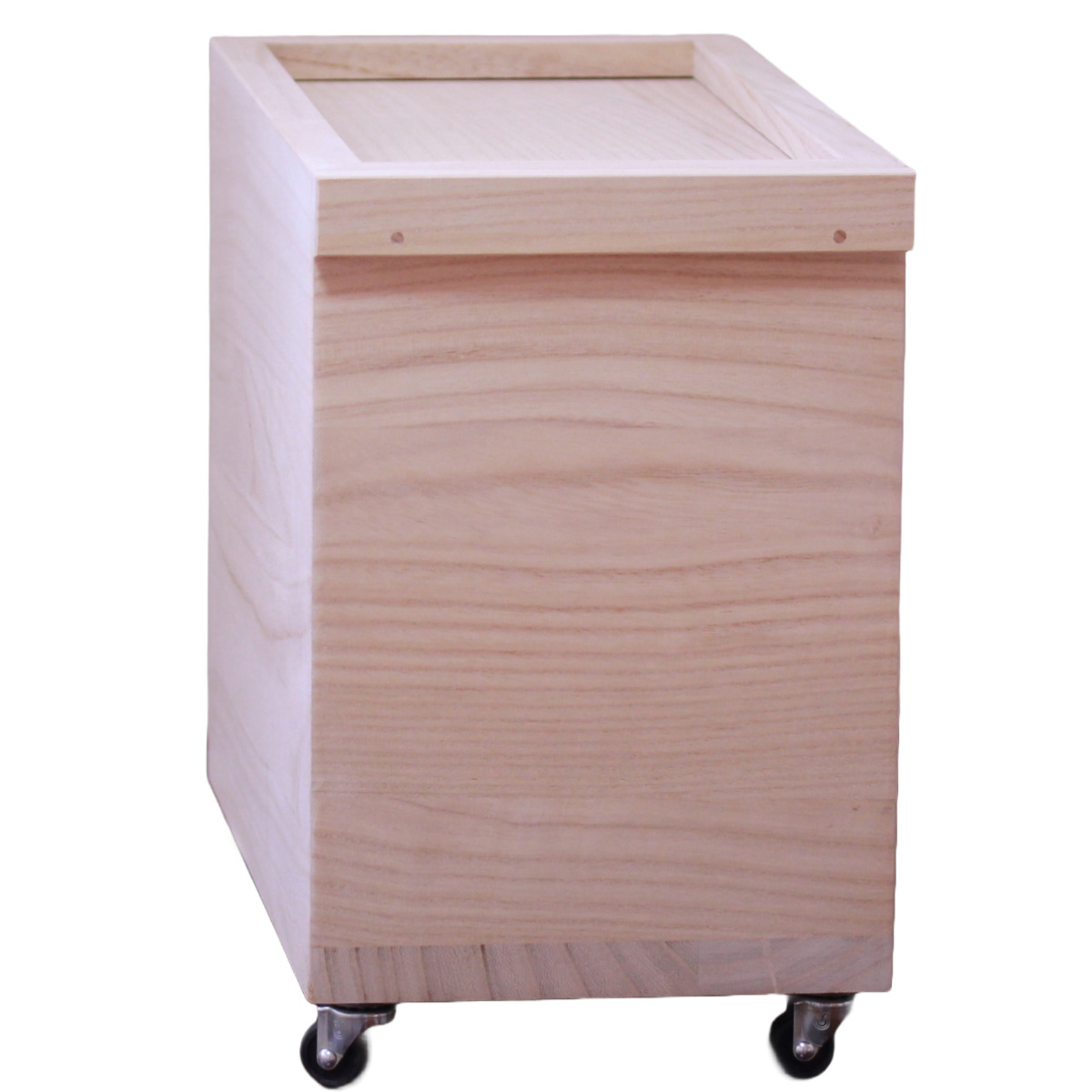 米びつ 10kg 桐の米びつ 無地 スライド型 キャスター付き （ 密閉 日本